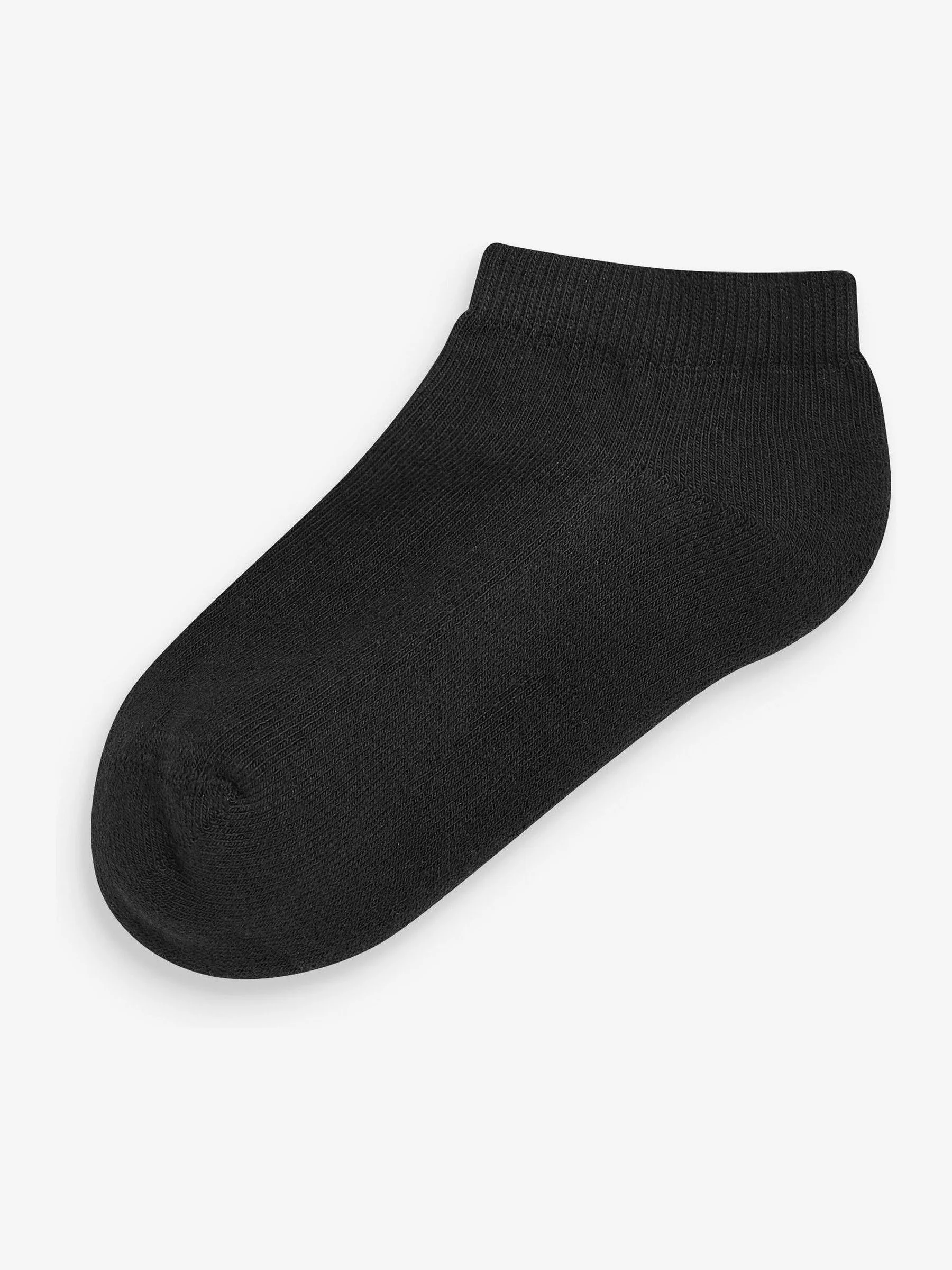 Black 5 Pack Woman's Trainer Socks - Image 2