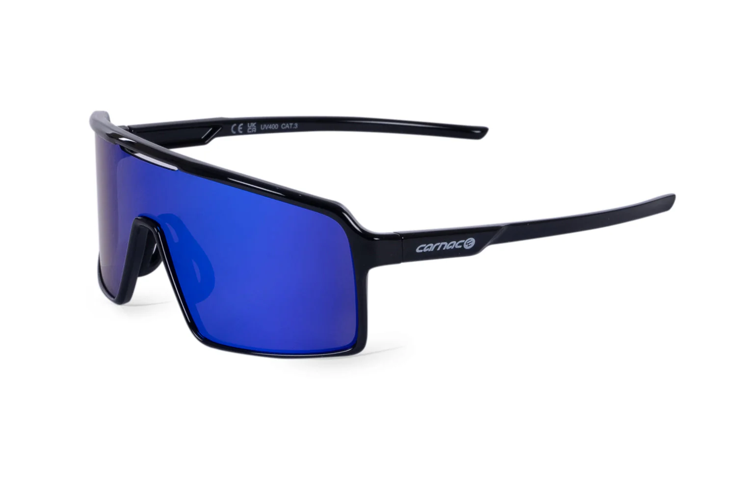 Carnac Juno Sunglasses / Jet Black Frame & Blue Revo Lens - Image 3