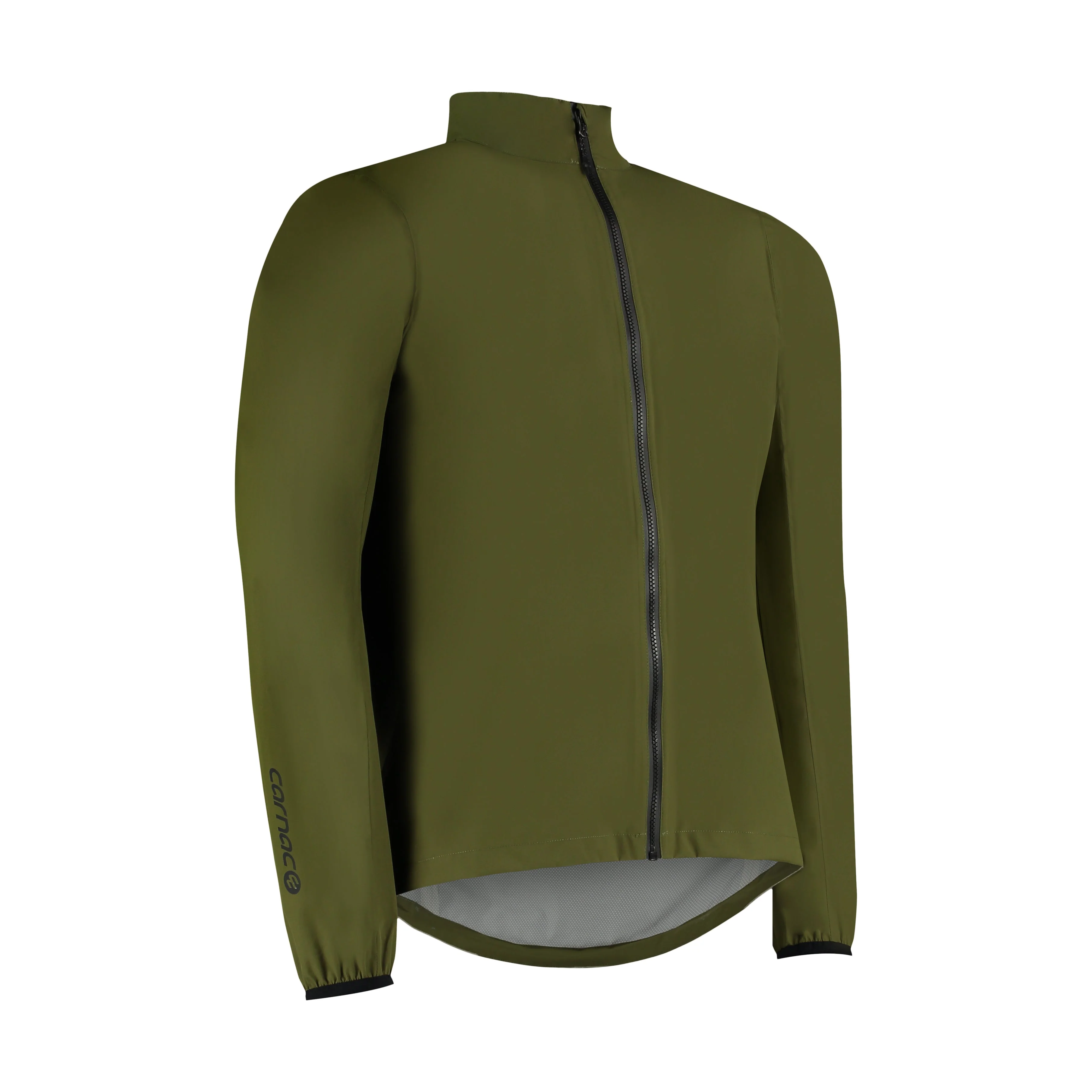 Carnac Men's Olive Waterproof Cycling Rain Jacket - Image 3