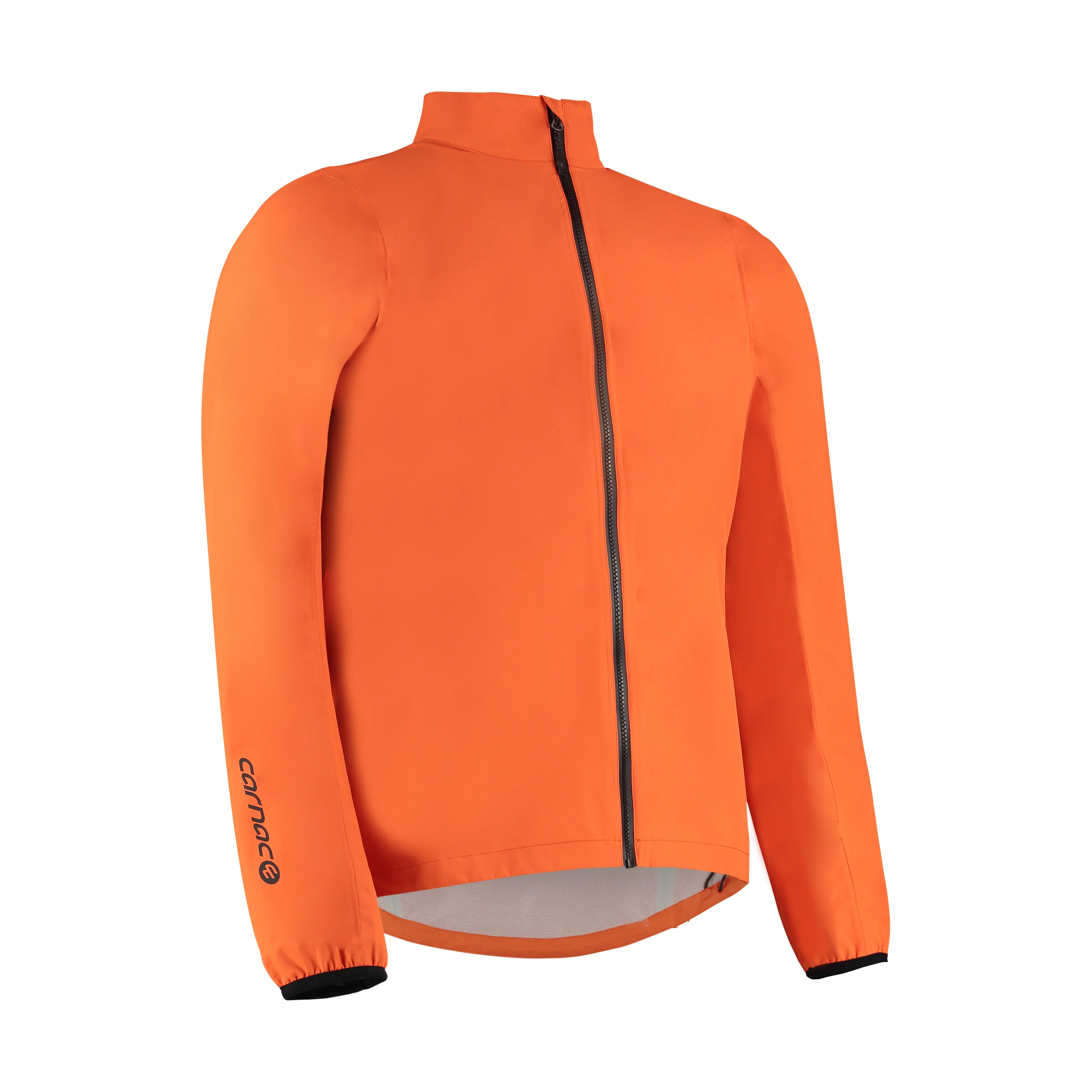 Carnac Men's Orange Waterproof Cycling Rain Jacket - Image 3