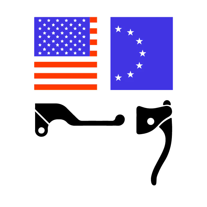 EURO - USA Hydraulic Disc Brake Lever Setup â€“ Rear Brake Right