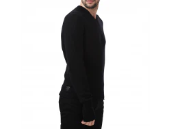 Fox Wilson Men's Firle Merino V-Neck Jumper - Black - Image 2