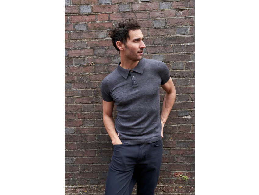 Fox Wilson Men's Glynde Merino Polo Shirt - Image 3