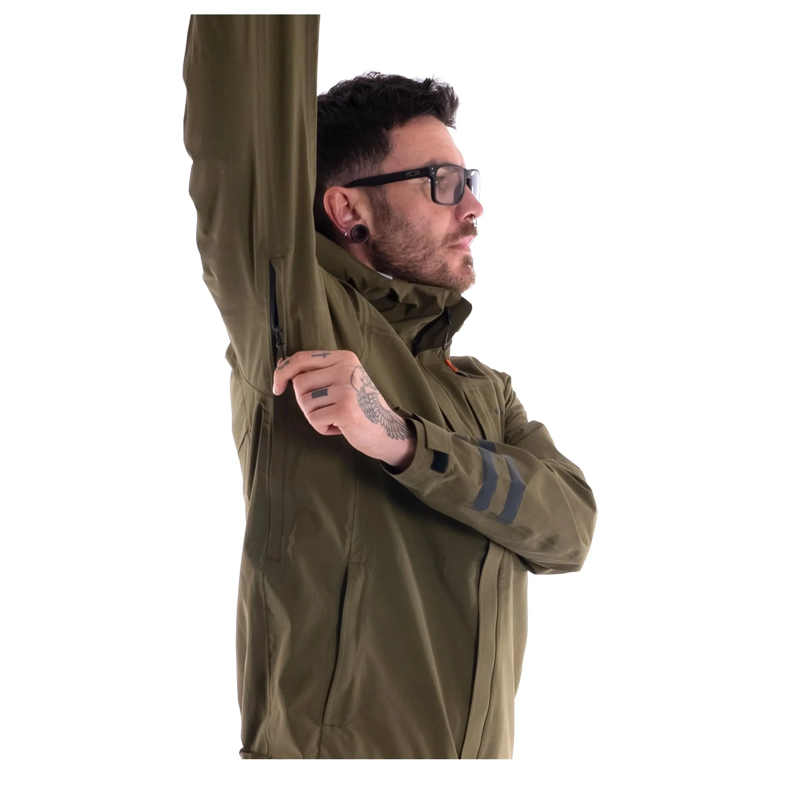 On-One Waterproof MTB Jacket Olive - Image 9
